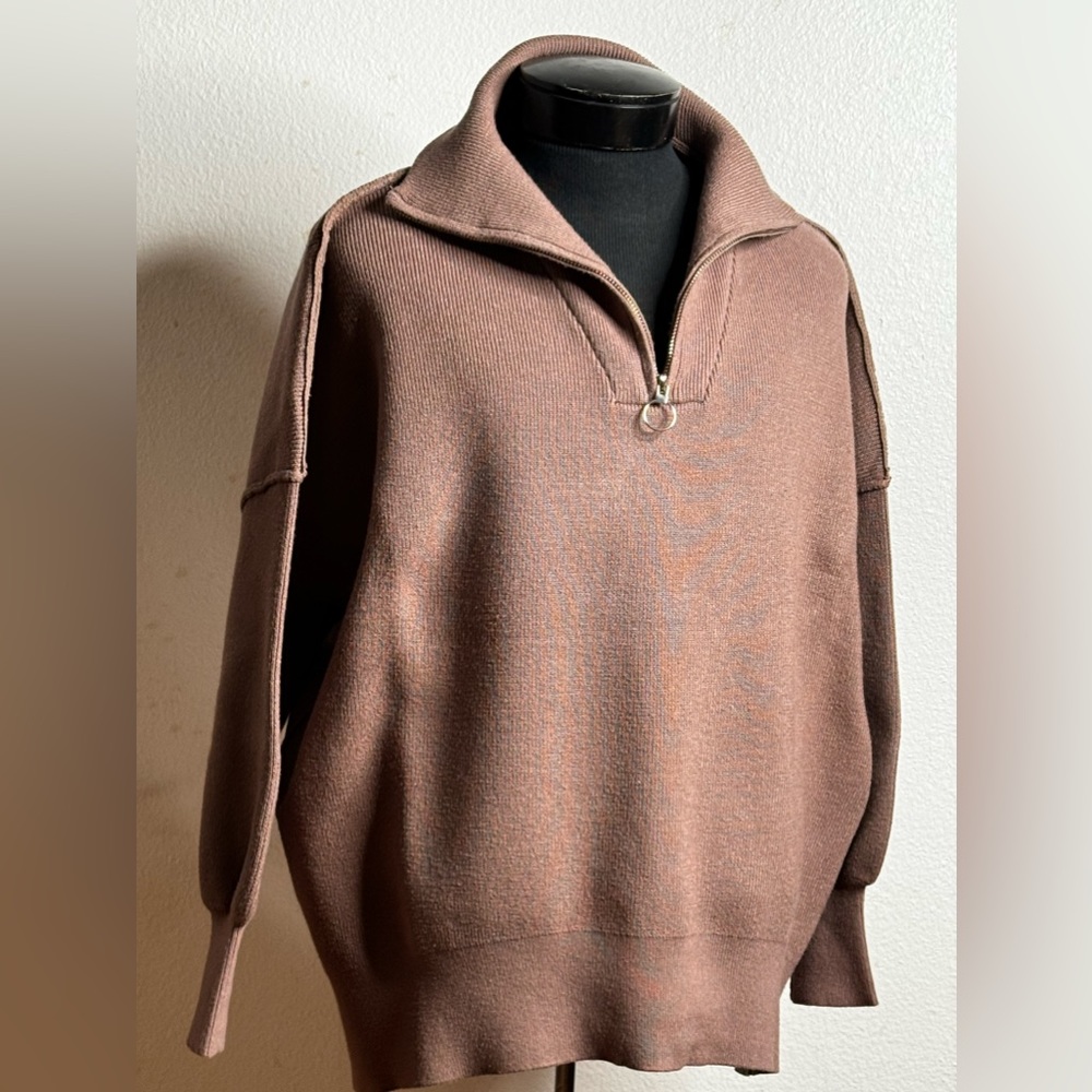 LILLUSORY XL Nutmeg Oversized Knit Chunky Sweater